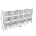 Ver imagem 2 de ARMÁRIO COLMÉIA VERTICAL M51.2020.B (LOJA, CLOSET, S RODAPÉ) MUNDI MOVEIS