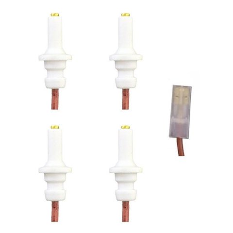 Velas Fogão Esmaltec Moderno Curto 4 Peças Polo Grosso
