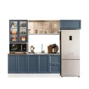 Ver imagem 2 de Cozinha Completa Modulada Americana com Vidro Reflecta 4 Peças Yescasa