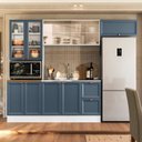 Ver imagem 1 de Cozinha Completa Modulada Americana com Vidro Reflecta 4 Peças Yescasa