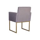 Ver imagem 2 de Conjunto 02 Poltronas para Recepção e Sala Klara Suede Cinza