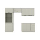Ver imagem 3 de Cozinha Compacta 4 Peças em MDF com Torre Quente Fineze Areio