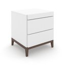 Ver imagem 1 de Mesa de Cabeceira Klein Imbuia e Branca 50cm