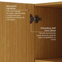 Ver mais imagens de Guarda Roupa Planejado 1 Porta com Espelho 40cm Samambaia CabeCasa MadeiraOriginals Marrom/Carvalho