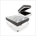 Ver imagem 1 de Cama Box Baú Viúva + Colchão de Molas Ensacadas Ortobom Iso Superpocket 128cm