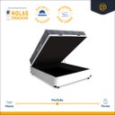 Ver imagem 3 de Cama Box Baú Viúva + Colchão de Molas Ensacadas Ortobom Iso Superpocket 128cm
