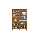 Ver imagem 2 de Kit de Cozinha 100% Mdf Verdot Perfil 7 Portas 1 Gaveta:Amêndoa/Off White