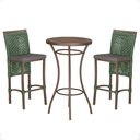 Ver imagem 1 de Mesa Bistro e 2 Banquetas Roma Marrom Corda Náutica 11 Trama Original