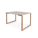 Ver imagem 2 de Mesa Jantar Estilo Industrial 120x0,80 para 4 Lugares - Preto/imbuia