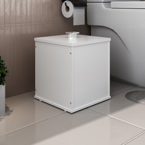 Lixeira Banheiro Cesto Cozinha Luxo Mdf - Fabribam Gabinetes