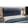Cabeceira Casal Queen 160cm Para Cama Box Vitória Suede Azul - DS Estofados - 2