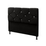 Cabeceira Casal 140cm Para Cama Box Livía Suede Preto - DS Estofados - 1