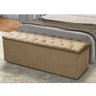 Calçadeira Recamier Baú Solteiro 90cm Sofia Suede Bege - 2