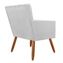 Ver imagem 3 de Kit 2 Poltronas Decorativas Cadeira Estofada Sala Cecilia Branco