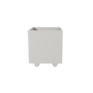 Baú Organizador de Brinquedos Mdf com Rodízios Plancasa Branco Tx
