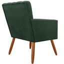 Ver imagem 4 de Kit 2 Poltronas Decorativas Cadeira Estofada Sala Cecilia Verde