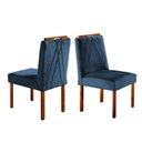Ver imagem 4 de Conjunto Sala de Jantar Natalle 4 Lugares Mesa Redonda 1,2m e 4 Cadeiras Madeira Maciça Móveis Mundi