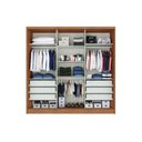 Ver imagem 3 de Guarda Roupa Casal 3 Portas de Correr e 6 Gavetas Arezzo Plus Branco - Novo Horizonte