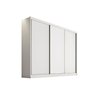 Guarda Roupa Casal 3 Portas de Correr e 6 Gavetas Arezzo Plus Branco - Novo Horizonte - 1