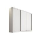 Ver imagem 1 de Guarda Roupa Casal 3 Portas de Correr e 6 Gavetas Arezzo Plus Branco - Novo Horizonte