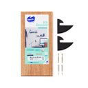 Ver imagem 3 de Kit Prateleira Mel (Selo Fsc) 40 x 20 cm com Suporte Pretos e Kit para Fixação Bemfixa