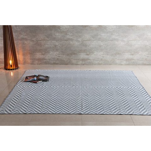 Tapete Turco Kilim - Anatolia - 1,40M x 2,00M - des 006 - Cinza - Niazitex