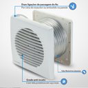 Ver imagem 4 de Kit Ventilador Exaustor para Banheiro 150mm 220v Premium Ventisol