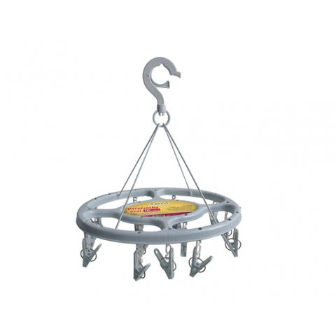 Mini Varal Plast Redondo 31x31cm 16 Clips