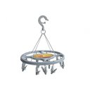 Ver imagem 1 de Mini Varal Plast Redondo 31x31cm 16 Clips
