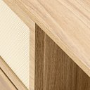 Ver imagem 2 de Rack Alia 2 Portas 1 Nicho 135 Cm Tauari - Telinha Rattan