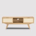 Ver imagem 1 de Rack Alia 2 Portas 1 Nicho 135 Cm Tauari - Telinha Rattan