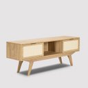 Ver mais imagens de Rack Alia 2 Portas 1 Nicho 135 Cm Tauari - Telinha Rattan