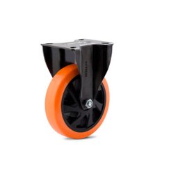 Rodízio Fixo com Placa 6" Série Black 14 PU Colson - 1 Rodízio Fixo com Placa 6" Série Black 14 PU Colson - 1