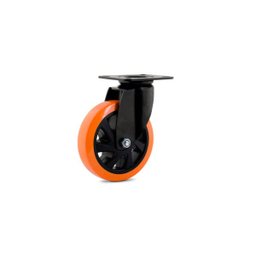 Rodízio Giratório com Placa 4" Série Black 14 PU Colson - 1