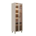 Ver imagem 1 de Cristaleira com Led 2 Portas Allure Linea Brasil 70cm Mdf