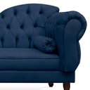 Ver imagem 2 de Divã Recamier Namoradeira C/Capitonê+ 02 Puffs-Ecotec Decor