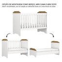Ver imagem 6 de Berço Americano Mini Cama Mel Branco Acetinado Amadeirado com Colchão Gazin - Carolina