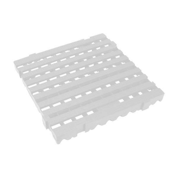 Estrado Plástico 50x50x4,5cm - Branco