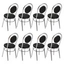 Ver imagem 5 de Conjunto 8 Cadeiras para Cozinha Debrum Cromado/Preto