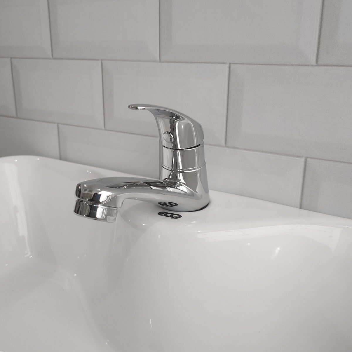 Torneira de Mesa para Banheiro Água Fria com Alavanca Cromado Eco - 2