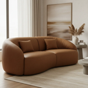 Ver imagem 2 de Sofá Sala Nuvem 170 cm Conforto Premium Decorativo Orgânico:Courino Sintético Marrom