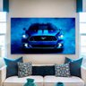 Quadro Mustang Azul -- Br Artes - 3