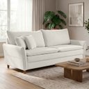 Ver imagem 1 de Sofá Living 3 Lugares Berlim 185cm Bouclê Confortável Moderno Braço Fino Sala Apartamento Recepção:B