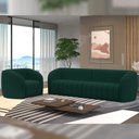 Ver imagem 3 de Kit Sofá 5 Lugares para Sala 332cm com 01 Poltrona Lazio M03 Veludo Verde - Lyam Decor