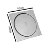 Ralo Click Inteligente 10x10 Cm Quadrado Aço Inox Banheiro Cozinha Sacada - 3