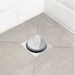 Ralo Click Inteligente 10x10 Cm Quadrado Aço Inox Banheiro Cozinha Sacada - 2
