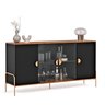 Aparador Buffet Sala Esmeralda 160cm com Portas de Vidro Rede Móveis - 4