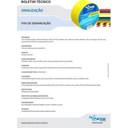 Fita Adesiva para Demarcação de Solo 48mm x 30m Azul - 2