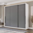 Ver imagem 1 de Guarda Roupa Casal 220cm com 3 Portas de Correr e 4 Gavetas 240846 Lisboa Politorno Móveis