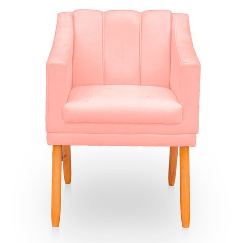 Poltrona Cadeira para Sala Confortável Moderna e Reforçada Mila Suede